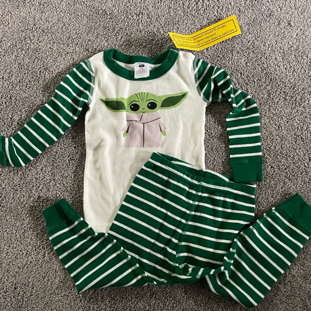 NWT HANNA ANDERSSON STAR WARS BABY YODA PAJAMAS 2T